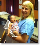 Laury with Baby Isabella zoom